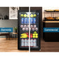 Devanti 98L Bar Fridge Glass Door Mini Fridges Freezer Black