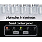 Devanti 12kg Ice Maker Machine w/Self Cleaning Silver