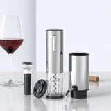 4-in-1 Lithium Rechargeable Electric Bottle Wine Opener Set, Wine Aerator Pourer,Foil cutter,Wine stopper