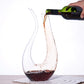 U-Shape Classic Red Wine Decanter – 1.5L Hand-Blown Crystal
