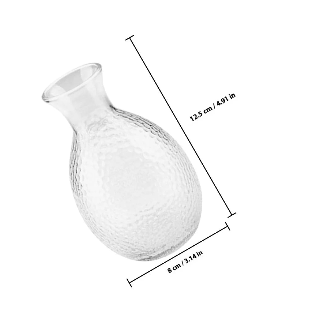 Clear Elegant Sake Decanter Japanese Style Kettle Kit Pretty Fashionable Home Brewing Barware Sake Decanter Hand Warmer Mug