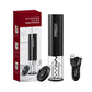 Electric Wine Screwer Set Wine Bottle Corkscrew Rechargeable Gifts Set with Opener Wrap Cutter Preserve Stopper Pourer