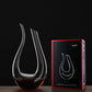 U-Shape Classic Red Wine Decanter – 1.5L Hand-Blown Crystal