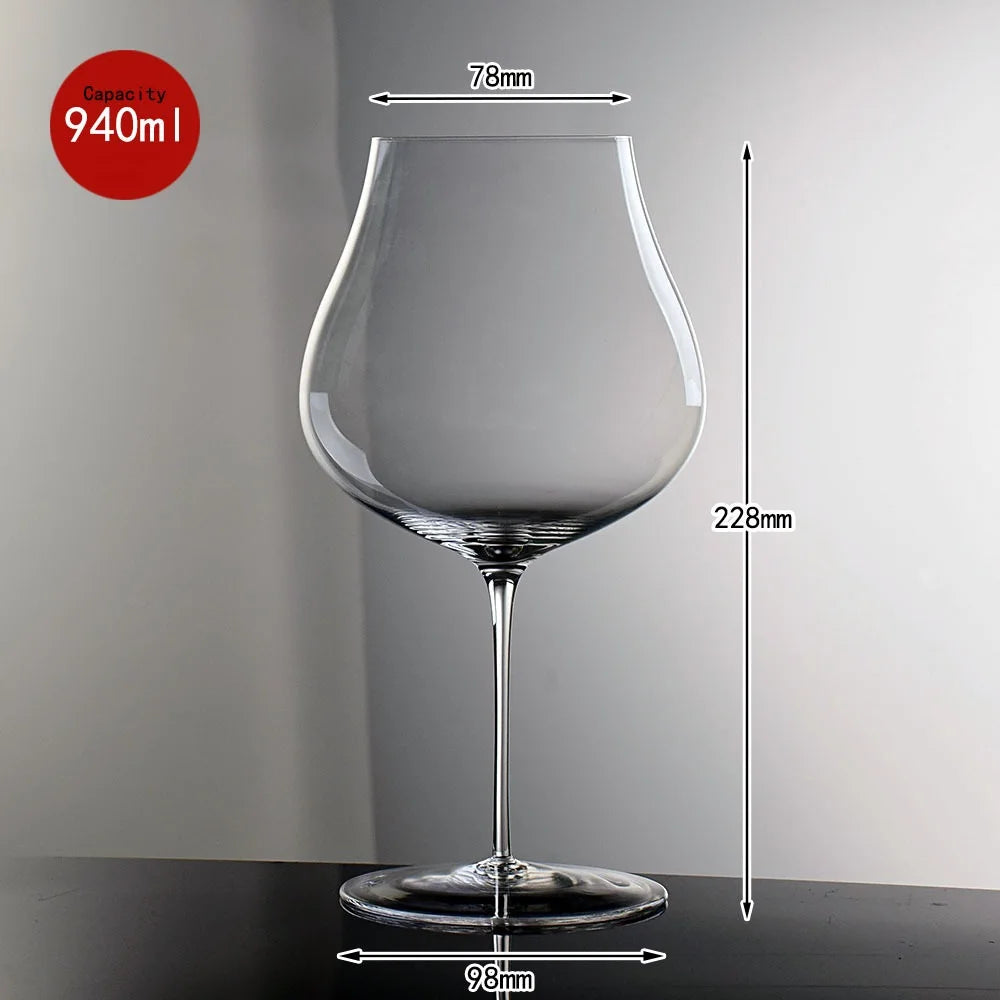 2/1Pcs 940/710ml Crystal Red Wine Glass