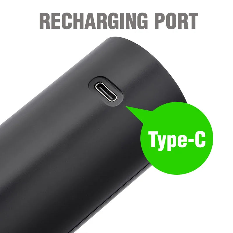 Electric Wine Screwer Set Wine Bottle Corkscrew Rechargeable Gifts Set with Opener Wrap Cutter Preserve Stopper Pourer