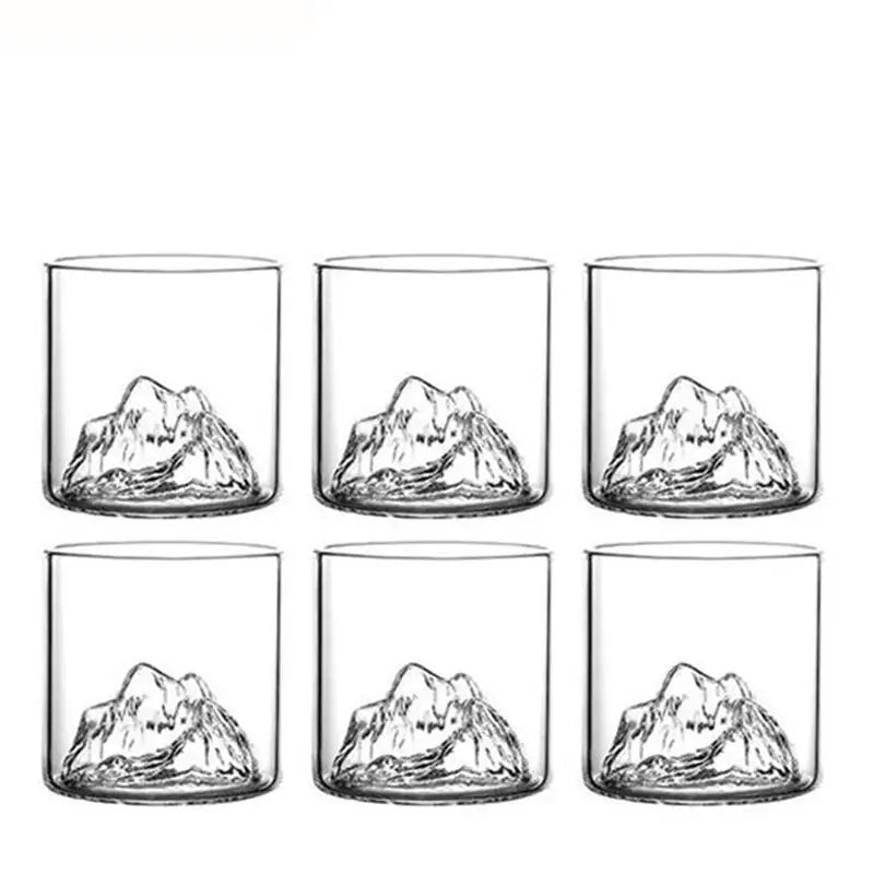 Mountain in Cup Transparent Glasses – Pack