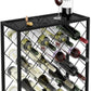 Freestanding Metal Wine Rack for 25 Bottles