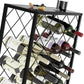 Freestanding Metal Wine Rack for 25 Bottles