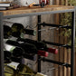 6-Tier Freestanding Wine Rack for 30 Bottles with Wood Countertop and Sturdy Metal Frame