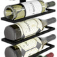 Metal Wall Mount Wine Rack for Wine Bottles, Liquor, Champagne (Holds 10 Bottles)
