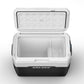 Kolner 50l Fridge Freezer Cooler 12/24/240v Camping Portable Refrigerator With Trolley - Black
