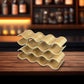 Wooden Wave Wine Rack/Creative Home Grape Wine Holder Shelf Cabinet/Bottle Rack
