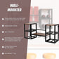 Wall Mounted Wine Rack 3 Stem Glass Holder Storage Organiser