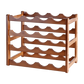 Bamboo Stackable Modular Freestanding Countertop Wine Shelf Rack